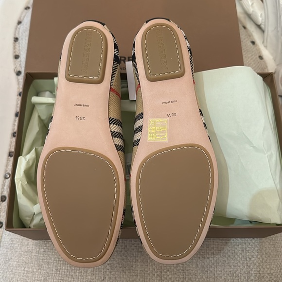Burberry vintage check ballet flats size 6.5 - Picture 3 of 4